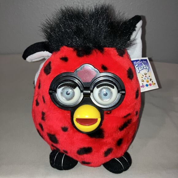 Red Lady Bug Furby 10” Plush Vintage 1999 With Tags *Light Scratches No Hanger* - Picture 1 of 9